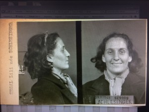 Lilli SEGAL née SCHLESINGER, in custody in the Prefecture de Police de Paris, Nov 23, 1943