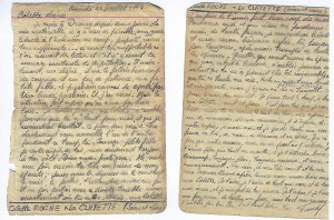 Lettre de Drancy de Francis REISS pour Colette